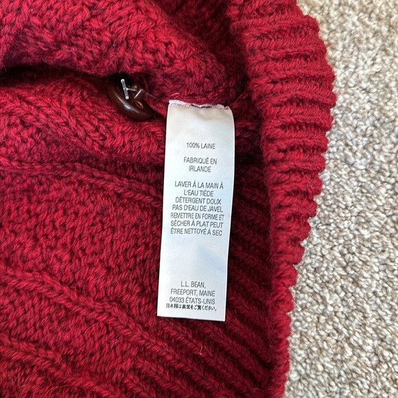 L.L. Bean Cable Cardigan Sweater - Picture 3 of 5